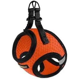 Шлейка для собак Bronzedog Mesh Vest, размер 3XS, 24х26 см, оранжевая