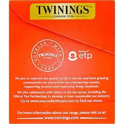 Чай Twinings чорний  4 червоні фрукти  в пакетиках 50 г (25 шт. х 2 г) - мініатюра 5