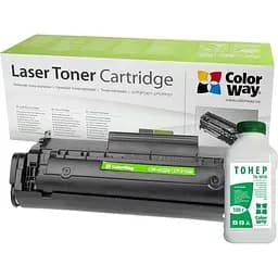 Комплект для друку ColorWay картридж для HP (Q2612A/Canon FX-10) LJ 1010 Univ + Тонер TH-1010 3 шт. (CW-HQ2612/TH-1010)