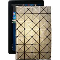 Чохол StatusCASE з екошкіри для планшету Nomi W10100 Deka Золотий ромб