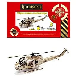 Деревянный конструктор Золотая Серия вертолет Ирокез Сувенір-декор BB2iroke