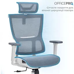 Офісне крісло OfficePro Elegant OC660-W-DG-DG White/Dark Gray [148665] - мініатюра 13