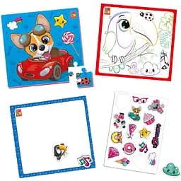 Набор для творчества Vladi toys 4 в 1 Веселые зверьки (VT4210-16) 