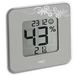 Термогігрометр цифровий з годинником TFA Style 30502102