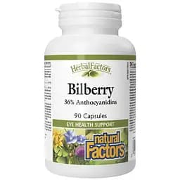 Чорниця Natural Factors Bilberry 40 мг 90 капсул
