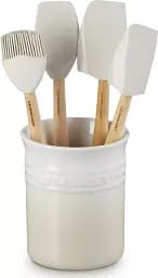 Набір кухонного приладдя Le Creuset Set of Crock + 4 Craft Utensils Meringue