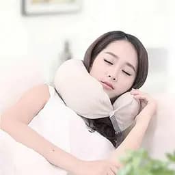 Подушка 8H Travel U-Shaped Pillow Cream  - мініатюра 2