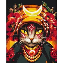 Картина по номерам Brushme Кошка Мольфарка © Марианна Пащук BS53282 40х50 см