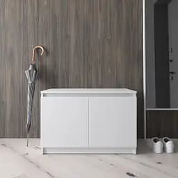 Тумба для обуви Vays R-20 Белый, без ручек, ЛДСП, 80×40×53 см - для прихожей, коридора