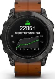 Смарт-годинник Garmin Epix Pro [Gen 2] Sapphire Edition 51mm Carbon Grey DLC Titanium with Chestnut Leather Band [010-02804-30/31] [86528] - мініатюра 4