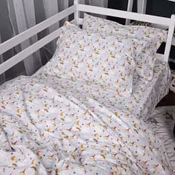 Комплект постільної білизни MirSon Фланель 018 Unicorn сірий сімейний (2200009656088) - мініатюра 2