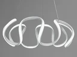 Підвісна LED-люстра з пультом 90 Вт Diasha 6601WH - мініатюра 3