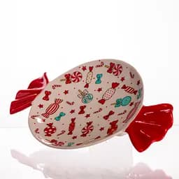 Новорічна порцелянова тарілка для десертів Merry Christmas Yiwu CR-1-24 - мініатюра 3