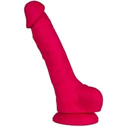 Фалоімітатор Alive Adam Pink L, двошаровий, силікон + Silexpan, діаметр 4 см