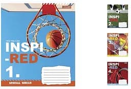 Тетради ученические 18 листов клетка. 1В Inspired, 25 шт. в упаковке