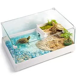 Тераріум-акваріум для черепахи Kruger Meier Turtle Shell Garden 49x31x18.5 см з островом і гідропонним контейнером - мініатюра 3