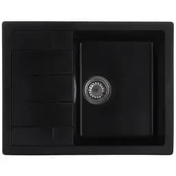 Кухонная мойка Zerix ZS-6550S-14 black металлик ZX4546, Черный матовый