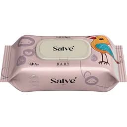 Дитячі вологі серветки Salve рожеві 120 шт.