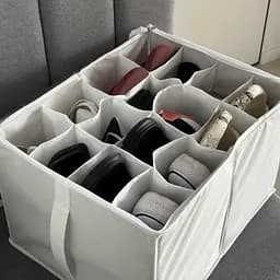 Органайзер-коробка ORGANIZE  для взуття на 8 пар до 44 розміру 43*35*29 см (білий) - мініатюра 4