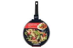 Сковорода Ardesto глибока з кришкою Gemini Gourmet Viareggio 26см алюміній чорний kuh0014384 - мініатюра 2