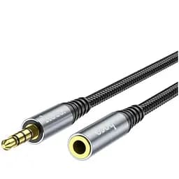 Кабель переходник Hoco UPA20 3.5 мм мама - Mini-jack 3.5 мм папа 1 м черный