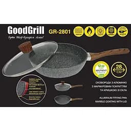 Сковорода алюмінієва GoodGrill з антипригарним покриттям 28 см (GR-2801) - мініатюра 4