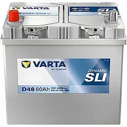 Акумулятор Varta Blue Dynamic 60Ah ASIA (+/-) (540EN) (232х175х225) без нижн. бурт D48
