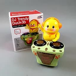 Музична іграшка Каченя-діджей 51161 WToys, україномовне, з піснями, підсвіткою, рухом, танцює та їздить, у коробці