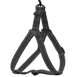 Шлея для собак Barksi Cotton Стандарт Рефлекторна М 45-56х2 см графіт