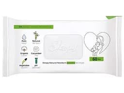 Вологі серветки для дітей Sleepy Naturаl Baby 60 шт. Комплект 3 упаковки. Догляд за чутливою шкірою малюка - мініатюра 2
