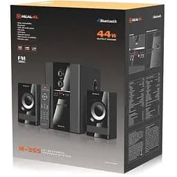 Колонки 2.1 M-355 Black сателіти 2 x 12 Вт REAL-EL teh0021034 - мініатюра 8