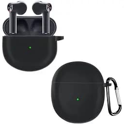 Чохол-накладка DK Silicone Candy Friendly з карабіном для OnePlus Buds (black)