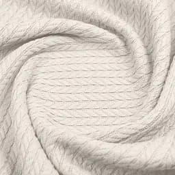 Плед-покривало Cosas Knitted Braid Ivory косичка 75х95 см (Blanket_05Ivory_KnittedBraid_75x95) - мініатюра 3