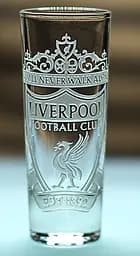 Стеклянная рюмка 60мл Liverpool с гравировкой подарок для фаната стопка ФК Ливерпуль футбольная стопка