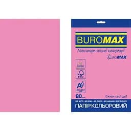 Папір кольоровий Buromax Euromax Neon А4 20 аркушів рожевий (BM.2721520E-10)