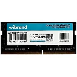 Модуль пам'яті для ноутбука SoDIMM DDR4 32GB 3200 MHz Wibrand (WI3200DDR4S/32GB)