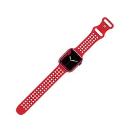 Ремінець силіконовий Hoco iWatch WA08 honeycomb 38/40/41 mm big червоний - мініатюра 3