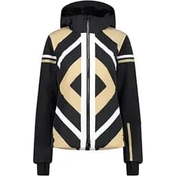 Куртка CMP Women's Geometric Patterned Ski Jacket Black/Beige XXS (1097-32W0256-04UM 34)