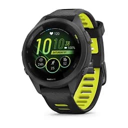 Смарт-часи Garmin Forerunner 265S з чорний силіконовим ремінцем