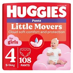 Подгузники-трусики Huggies Little Movers Pants 4 (9-14 кг) 108 шт.