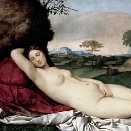 Інтер'єрна картина Спляча Венера, Джорджоне, Giorgione, Sleeping Venus, інтер'єрний декор, 40×60 см (id6976) - мініатюра 5