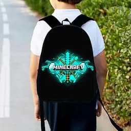 Рюкзак детский майнкрафт "Minecraft" 34х27см, городской ранец для мальчика с принтом (00315)