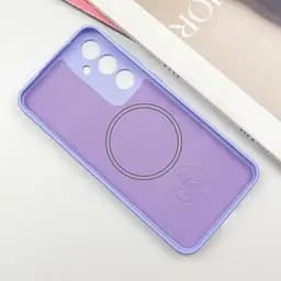 Чохол Silicone Cover Lakshmi Full Camera (AA) with Magnetic Fit для Samsung Galaxy A37 5G Бузковий / Dasheen - мініатюра 3