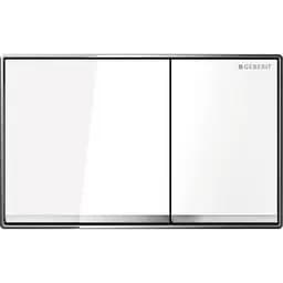 Клавіша змиву Geberit Omega60 скло біле 115.081.SI.1, Білий
