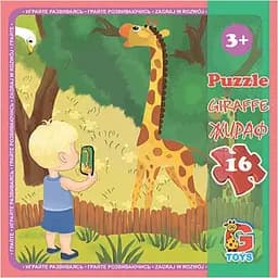 Пазли дитячі G-Toys Зоопарк 16 елементів (LZ06)