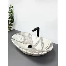 Умивальник VBI Turin thunder matt накладний VBI-011504, Мармур