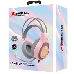 Ігрова гарнітура XTRIKE ME GH-515USB + 3.5 мм 7 режимів RGB кабель 2 м рожева (GH-515P) - мініатюра 4