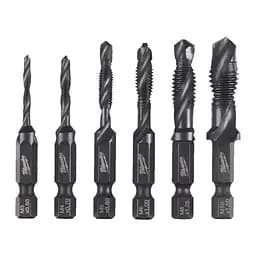 Набір мітчиків-свердл HSS-G MILWAUKEE (M3/M4/M5/ M6/M8/M10) (6шт) пластиковий кейс - мініатюра 2