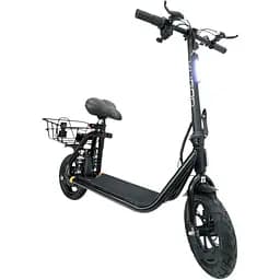 Электросамокат с сиденьем 12" Kugoo C1+ PLUS (36V 500W 10AH) + усиленный багажник