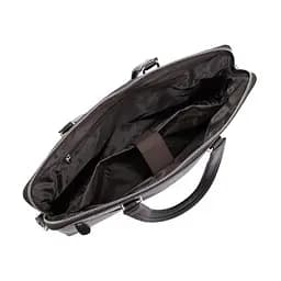 Сумка для ноутбука та документів шкіряна чорна Tiding Bag 9157 з 2 ручками - мініатюра 6